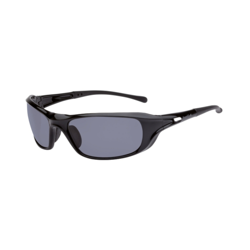 WORKWEAR, SAFETY & CORPORATE CLOTHING SPECIALISTS - PHANTOM Gloss Black Frame AS/AF Smoke Lens - Spectacles