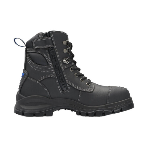 WORKWEAR, SAFETY & CORPORATE CLOTHING SPECIALISTS - 997 - Xfoot Rubber - Black Water Resistant Zip Side 150Mm Ankle Boot