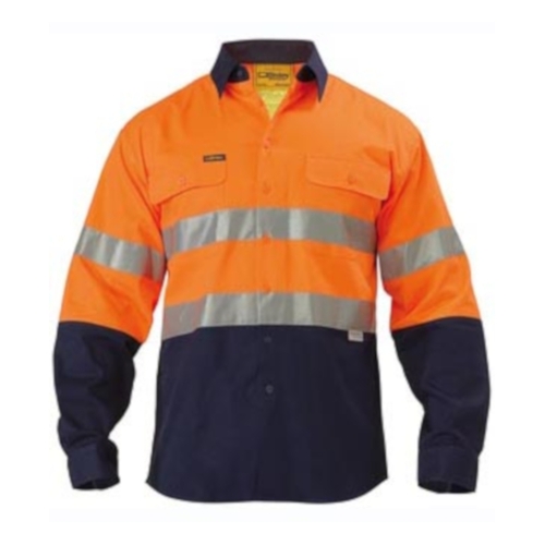 WORKWEAR, SAFETY & CORPORATE CLOTHING SPECIALISTS 3M Taped Hi Vis Drill Shirt - Long Sleeve