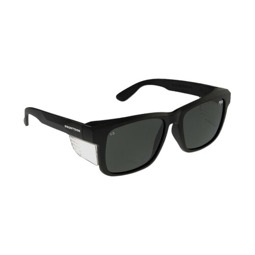 WORKWEAR, SAFETY & CORPORATE CLOTHING SPECIALISTS SAFETY GLASSES FRONTSIDE POLARISED SMOKE LENS WITH BLACK FRAME