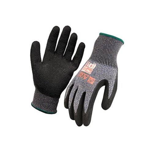 WORKWEAR, SAFETY & CORPORATE CLOTHING SPECIALISTS Arax Latex Crinkle Dip On 13G Liner Glove