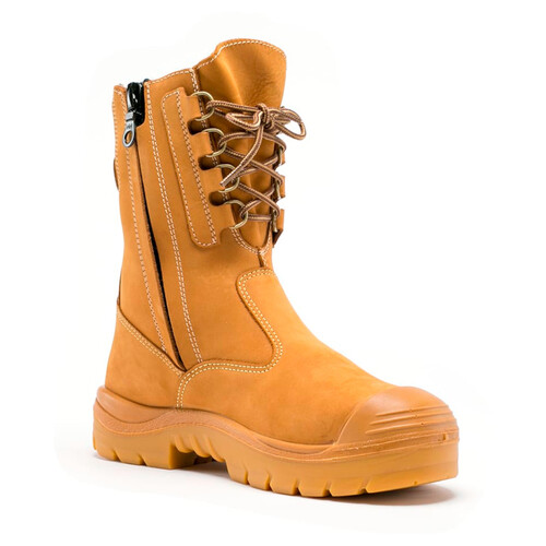 WORKWEAR, SAFETY & CORPORATE CLOTHING SPECIALISTS - COLLIE - Nitrile Bump - Zip Sided Boot-Wheat-3